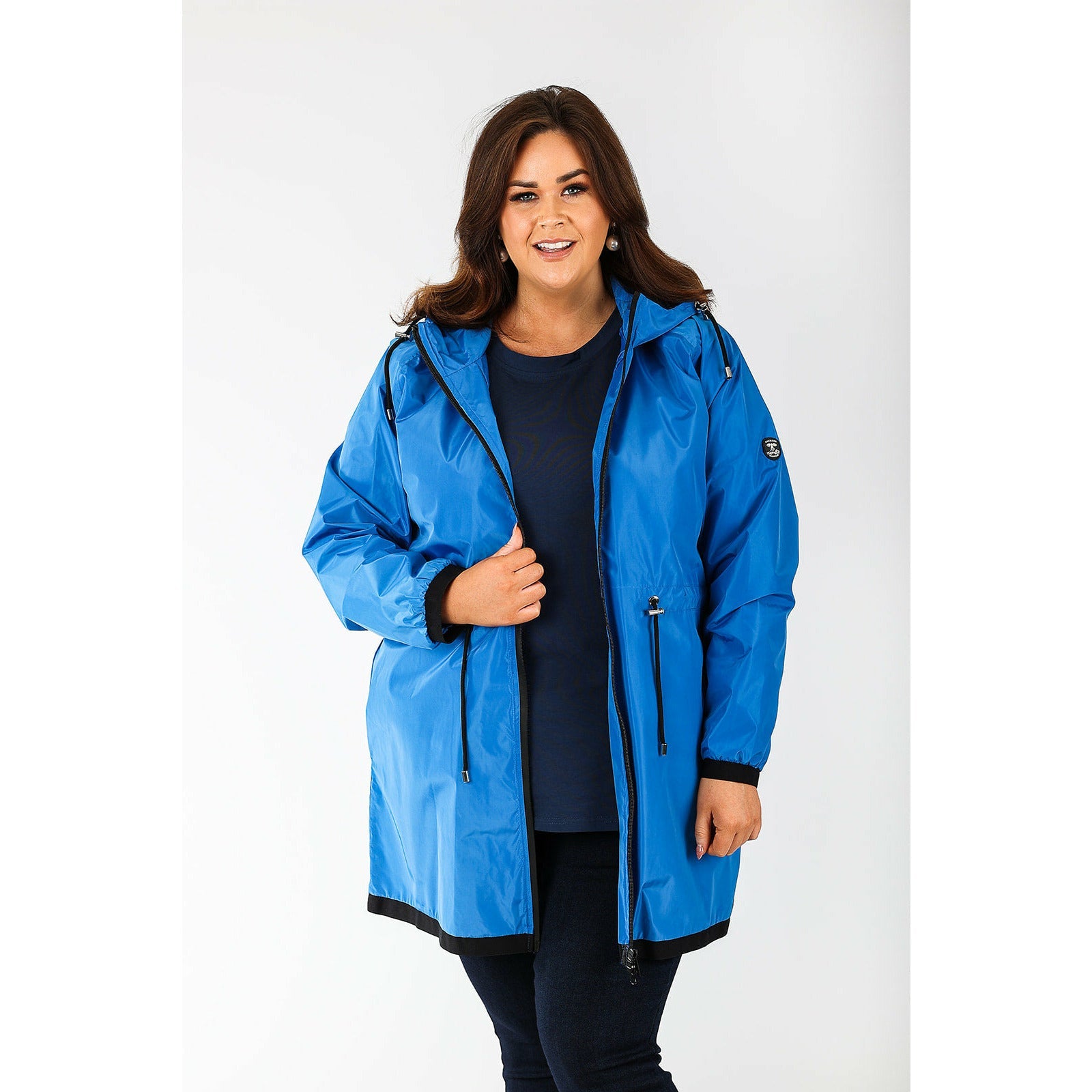Norman Lightweight Raincoat in Blue - Wardrobe Plus