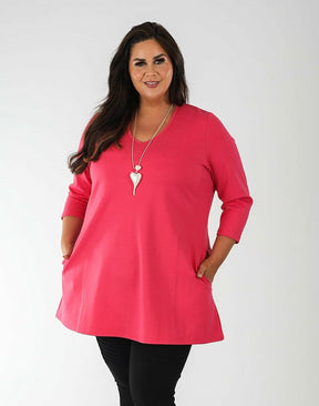 Mellomi Becky Tunic in Pink - Wardrobe Plus