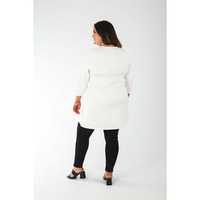 Mellomi Becky Tunic in White - Wardrobe Plus