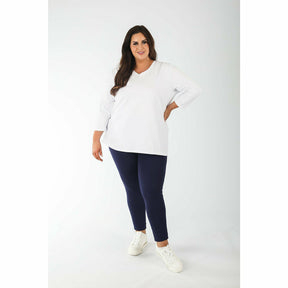 Mellomi Nicola Reversible Top in White - Wardrobe Plus