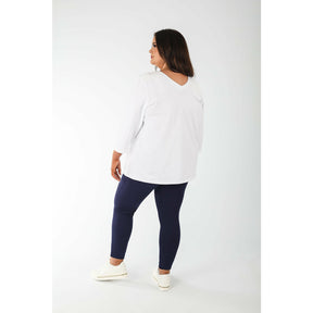 Mellomi Nicola Reversible Top in White - Wardrobe Plus