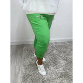 Lucie Crop Trousers In Green Bottoms