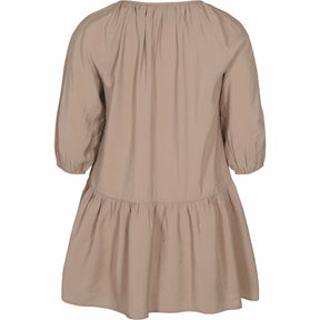 Zizzi A-Line Tunic in Taupe - Wardrobe Plus