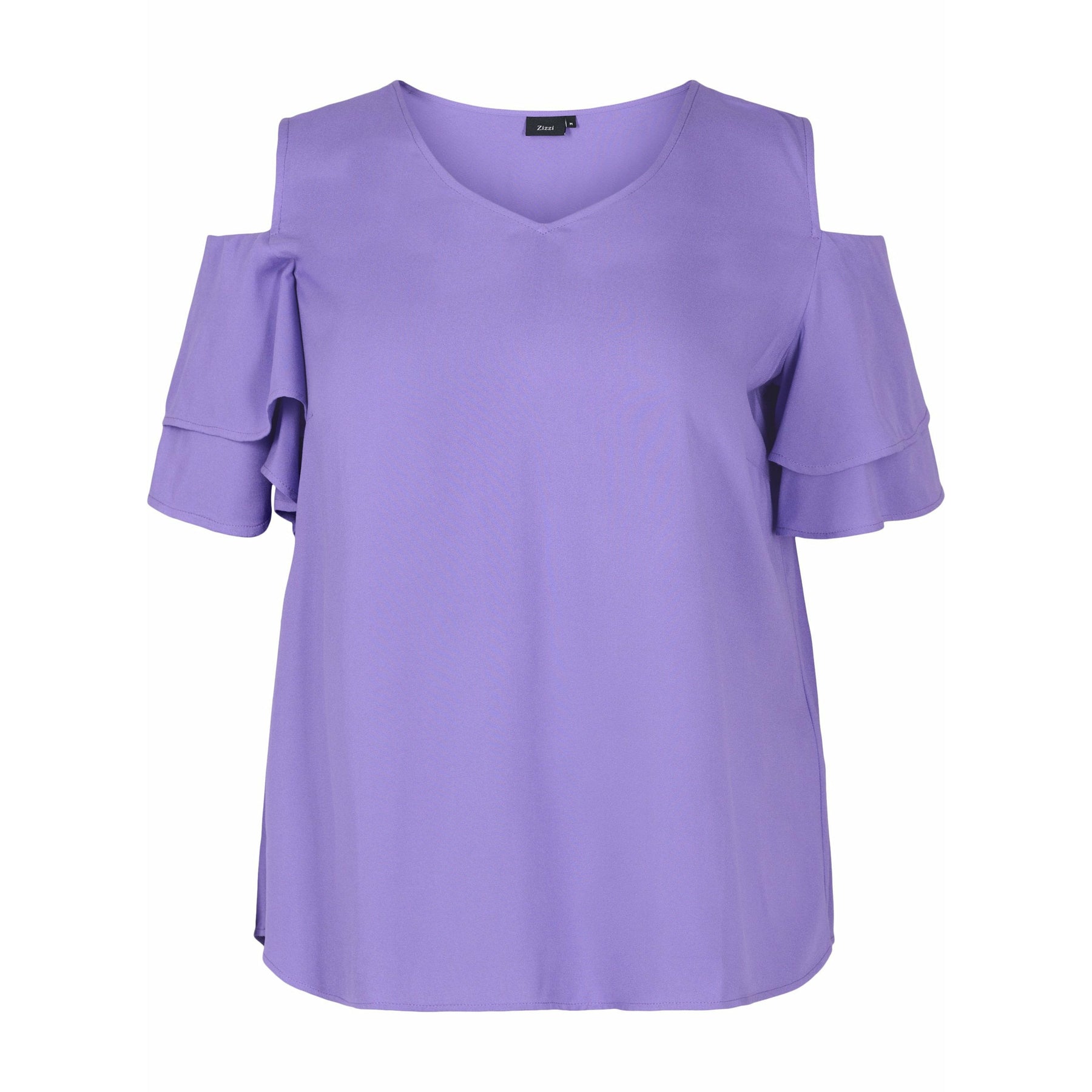 Zizzi Mei Blouse in Purple - Wardrobe Plus