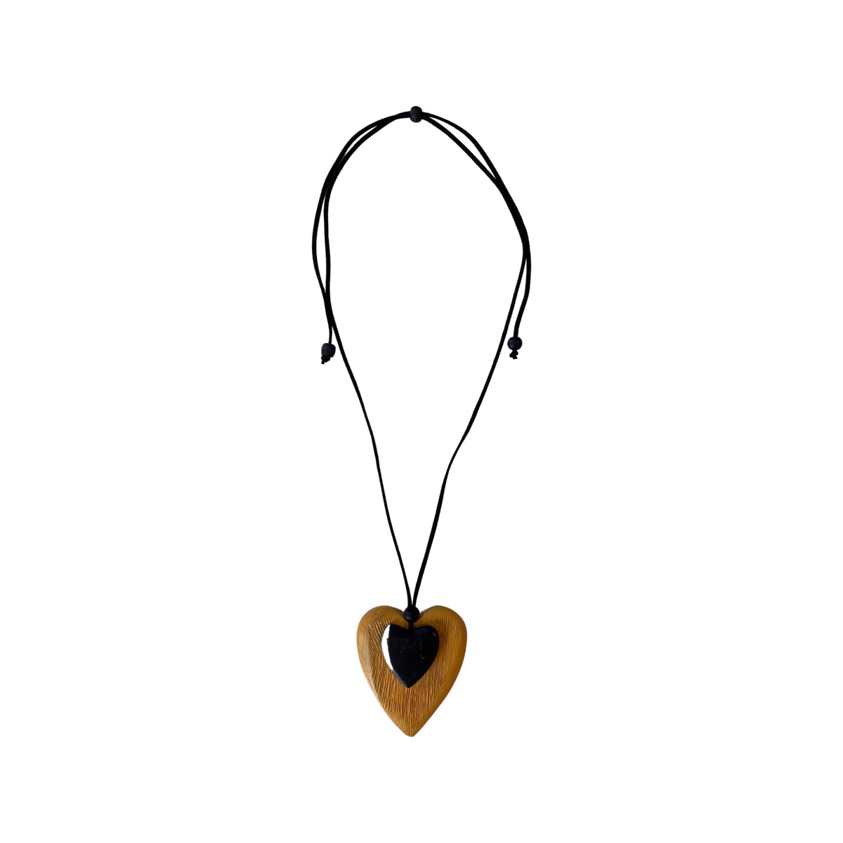 Amy Heart Necklace in Yellow - Wardrobe Plus