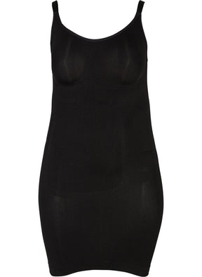 Zizzi Shapewear Dress in Black - Wardrobe Plus