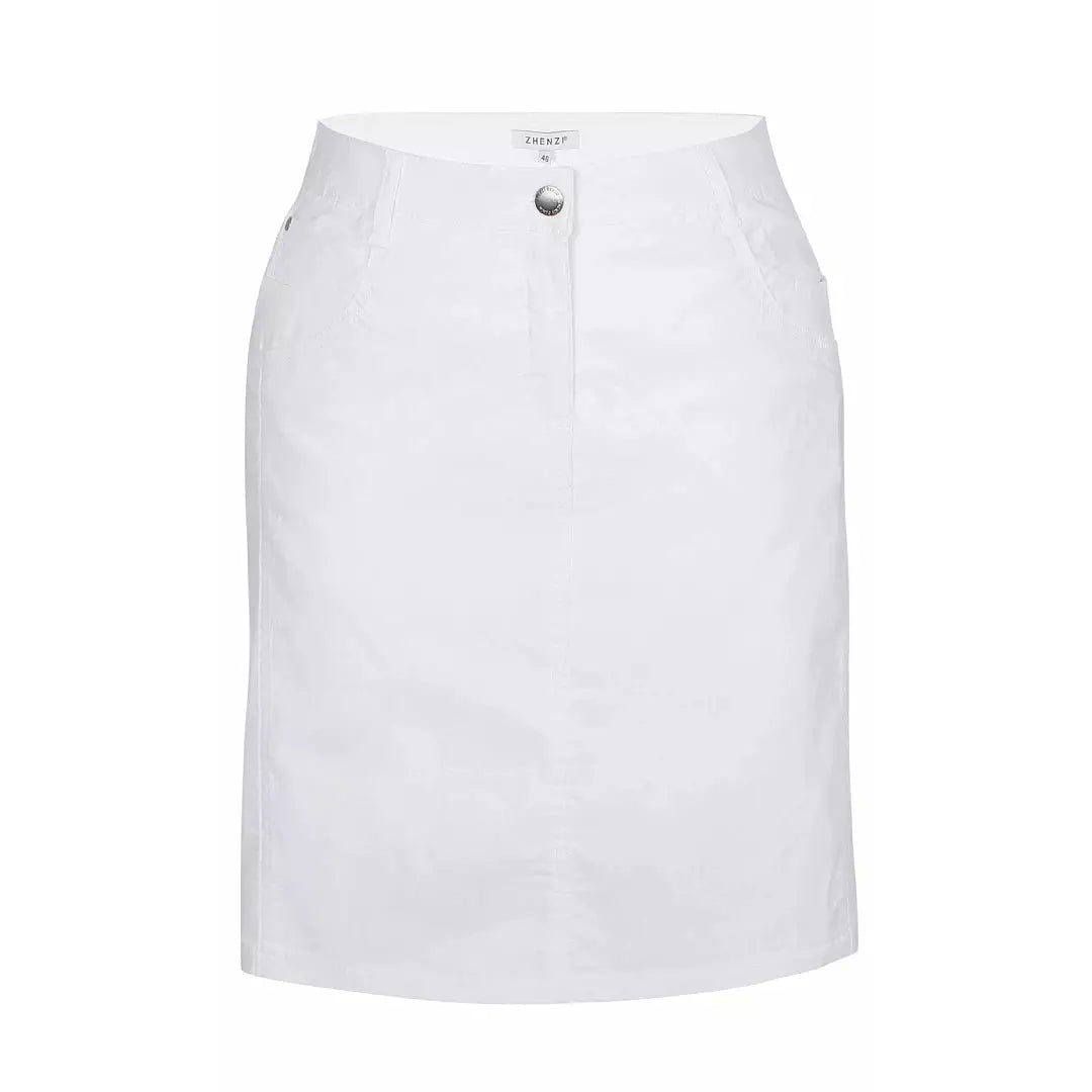 Zhenzi Skirt in White - Wardrobe Plus