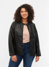 Zizzi Hollie Jacket in Black - Wardrobe Plus