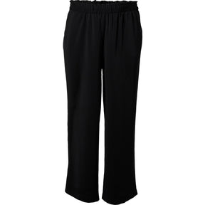 Zizzi Wide Leg Pant in Black - Wardrobe Plus