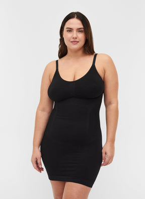 Zizzi Shapewear Dress in Black - Wardrobe Plus