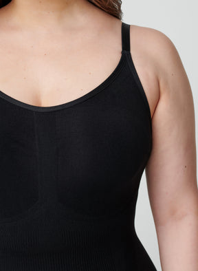 Zizzi Shapewear Dress in Black - Wardrobe Plus