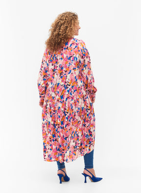 Zizzi Mia Dress in Rosebloom - Wardrobe Plus