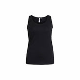 Ciso Black Jersey Vest Top - Wardrobe Plus