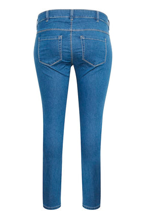 Kaffe Curve Vicka Jeans in Blue - Wardrobe Plus