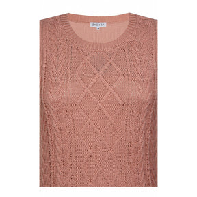 Zhenzi Sleeveless Pullover in Salmon