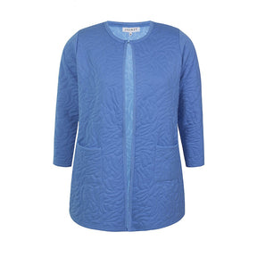Zhenzi Reimer Longline Cardigan in Blue - Wardrobe Plus
