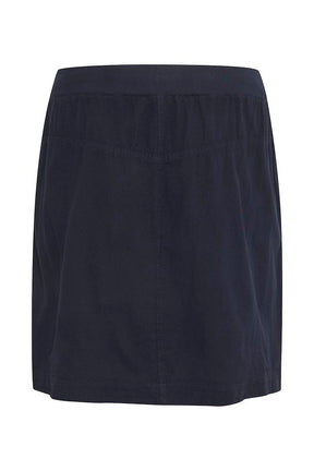 Kaffe Curve Nana Skirt in Navy - Wardrobe Plus