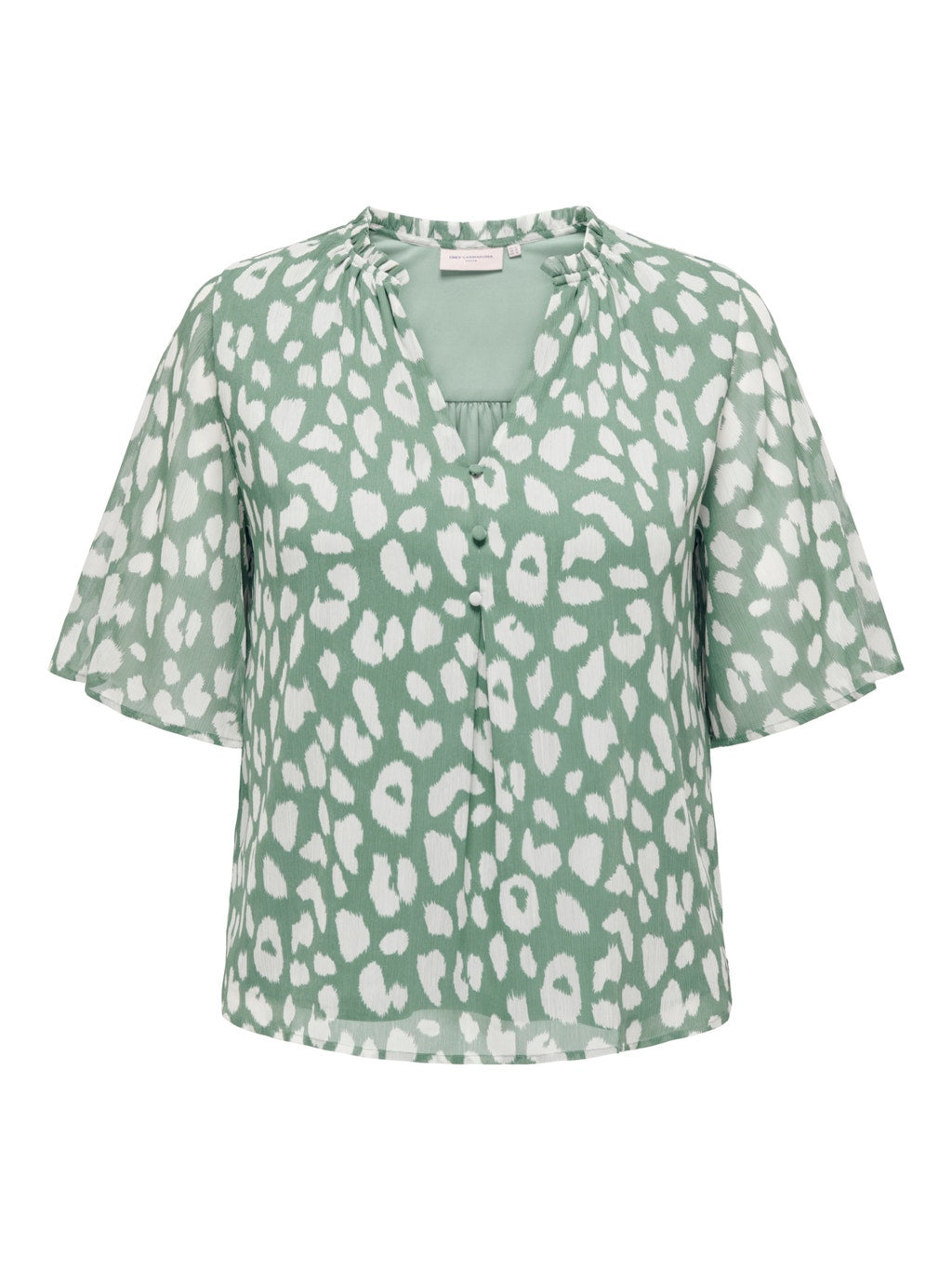 Only Carmakoma Victoria Blouse in Green - Wardrobe Plus