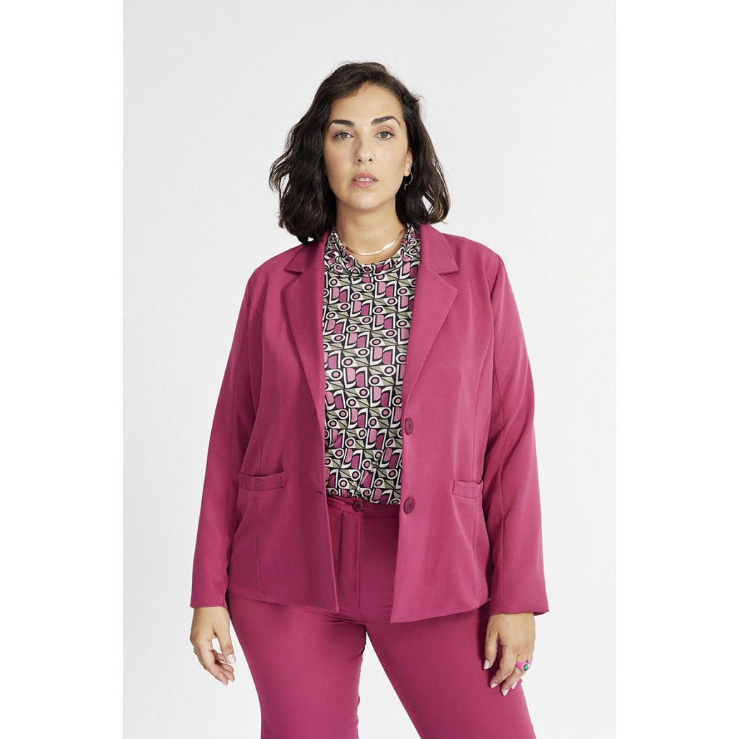 SPG Tailored Blazer in Pink - Wardrobe Plus