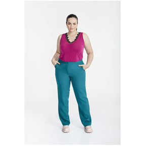 SPG Tailored Trouser in Teal - Wardrobe Plus